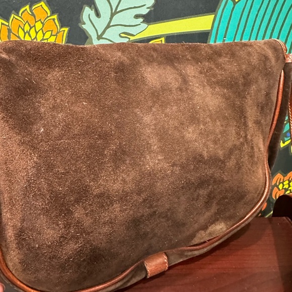 Vintage Bally International Suede Saddle Crossbody – Made in Italy Late 1970s - Picture 7 of 10